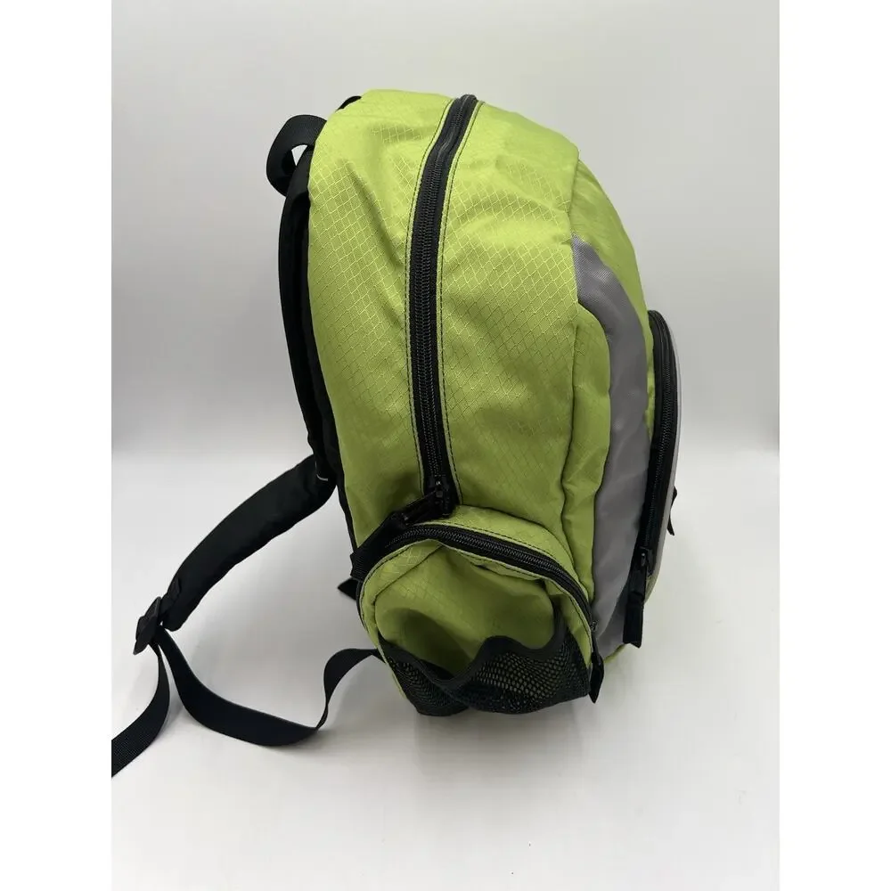 L.L.Bean Dragonfly Daypack Backpack Chartreuse Lime Green Reflective NWOT